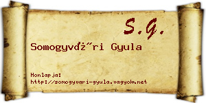 Somogyvári Gyula névjegykártya